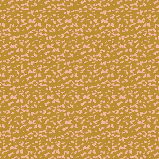 Wrapping Paper - Mustard & Pink Spots - 3 Sheets {2}