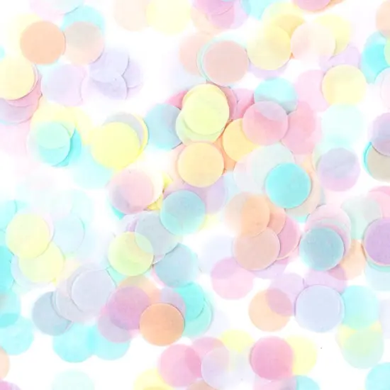 Jumbo Confetti Balloon - Pastel Rainbow {2}