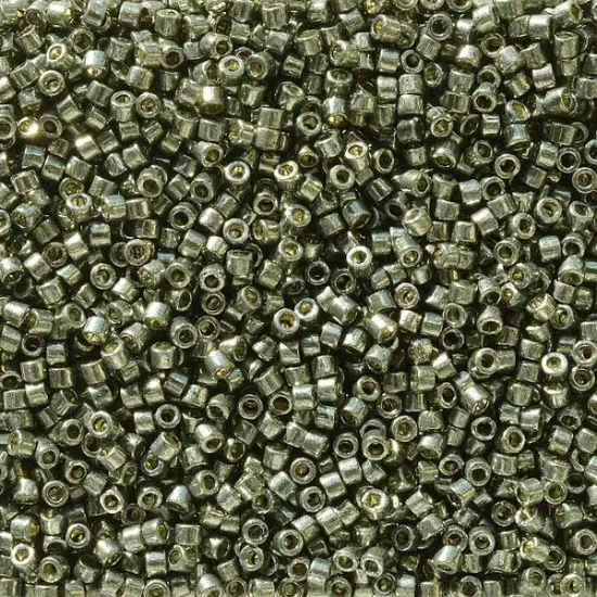 Miyuki Delica Bead 11/0, DB2512, Duracoat Galvanized Dark Steel Green {1}