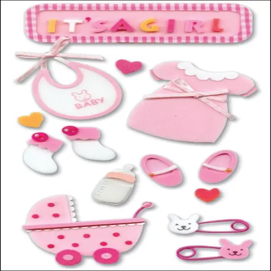 Jolee's Boutique Stickers - Baby Girl, 14pcs {3}
