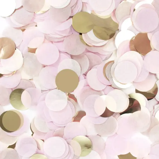 Jumbo Confetti Balloon - Blush & Gold {2}