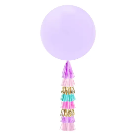 Jumbo Balloon & Tassel Tail - Unicorn {1}