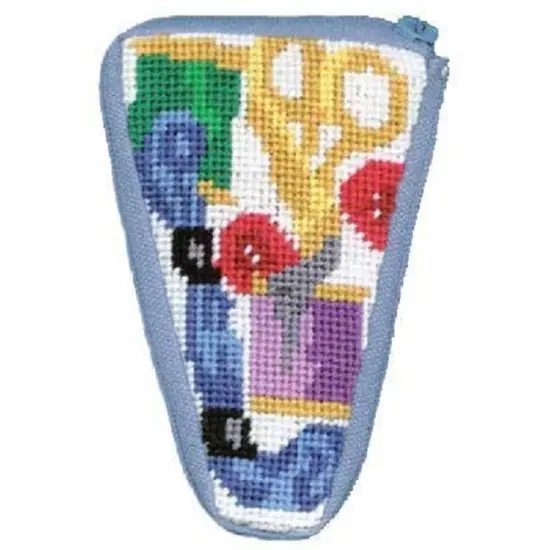 Scissor Case - Sewing - Needlepoint Kit Multicolor {1}