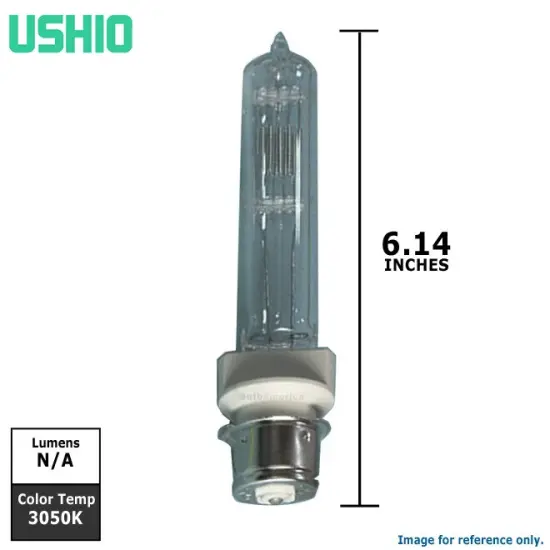 Ushio 1000208 - FMC/DNS - 500W 120V Stage and Studio B2P28 T12 Light Bulb {4}
