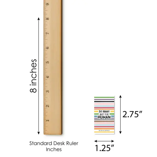 Big Dot of Happiness So Many Ways to Be Human - Mini Candy Bar Wrapper Stickers - Pride Party Small Favors - 40 Count {6}