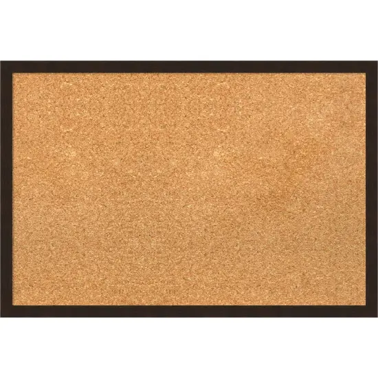Carlisle Narrow Wood Framed Corkboard, Natural Cork Carlisle Espresso {7}