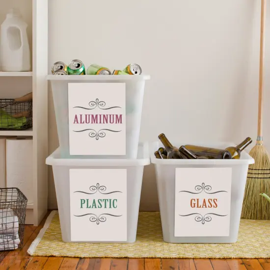 Avery White Shipping Labels, Permanent Adhesive, 8-1/2" x 11", 20 Labels (8255) {6}