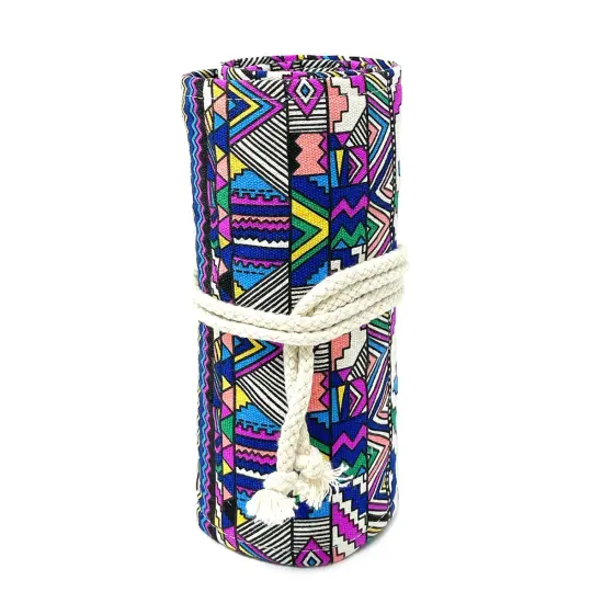 Wrapables Pencil Roll Organizer, Colored Pencil Wrap Pouch (72 slots) Bohemian {5}