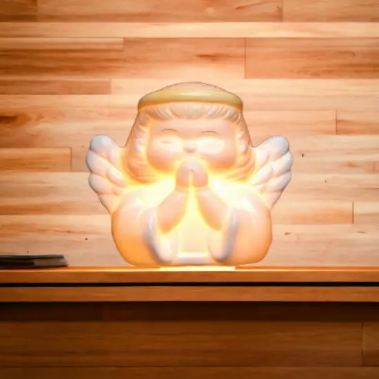 Ceramic Angel Plug-In Nightlight, Religious D&eacute;cor, Religious Gift, Church D&eacute;cor, Church Gift, Baptism Gift {2}
