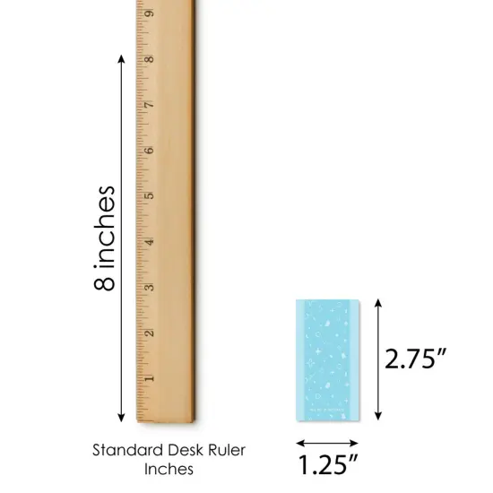 Big Dot of Happiness Blue Confetti Stars - Mini Candy Bar Wrapper Stickers - Simple Party Small Favors - 40 Count {6}