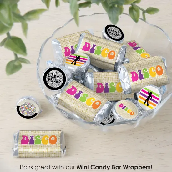 Big Dot of Happiness 70's Disco - 1970s Disco Fever Party Small Round Candy Stickers - Party Favor Labels - 324 Count {7}