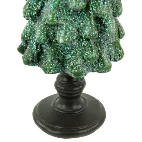 Northlight Glittered Tree with Cardinals Christmas Decoration - 11" - Green and Red {4}