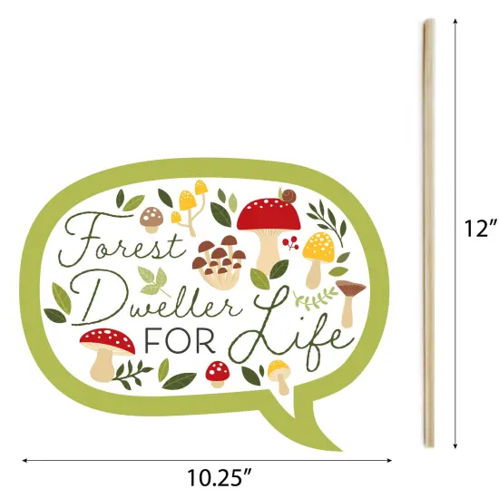 Big Dot of Happiness Wild Mushrooms - Red Toadstool Party Photo Booth Props Kit - 20 Count {7}