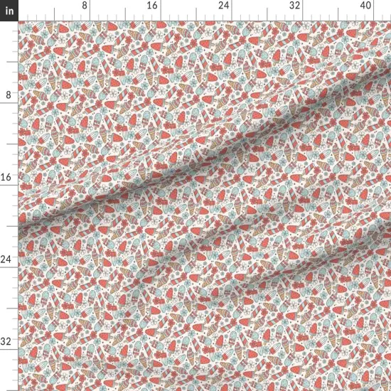 Various Fabrics by the Yard or Fat Quarter Popsicle Watermelon Ice Cream Picnic Summer 4Th July Flowers Custom Printed Fabric by Spoonflower {1}