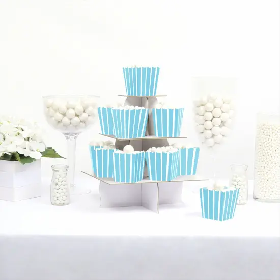 Big Dot of Happiness Blue Stripes - Party Mini Favor Boxes - Simple Party Treat Candy Boxes - Set of 12 {3}