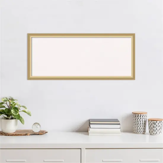 Florence Framed Corkboard, White Cork Gold {4}