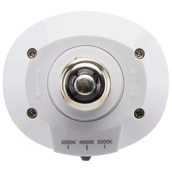 Satco LED Hi-Pro Wall Pack 5/10/20w CCT Selectable Medium Base 100-277V Warm to Cool White {6}