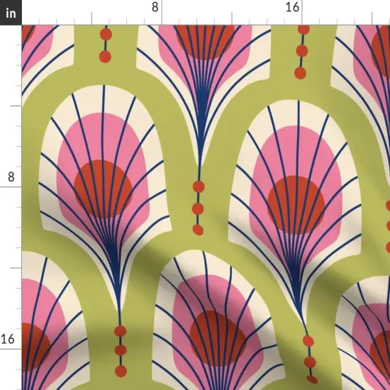 Various Fabrics by the Yard or Fat Quarter Animal Print Art Deco Bold Modern Feathers Custom Printed Fabric by Spoonflower {2}