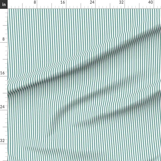 Various Fabrics by the Yard or Fat Quarter Modern Coastal Stripes Classic Vertical Line Minimalist Pinstripe Farmhouse Custom Printed Fabric by Spoonflower {1}
