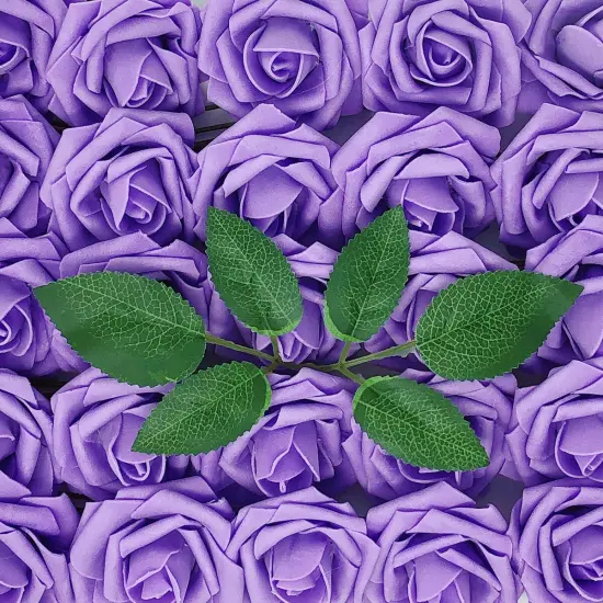 Wrapables Artificial Rose Flower, Real Touch Flowers for DIY Wedding Bouquets and Centerpieces Lilac {1}