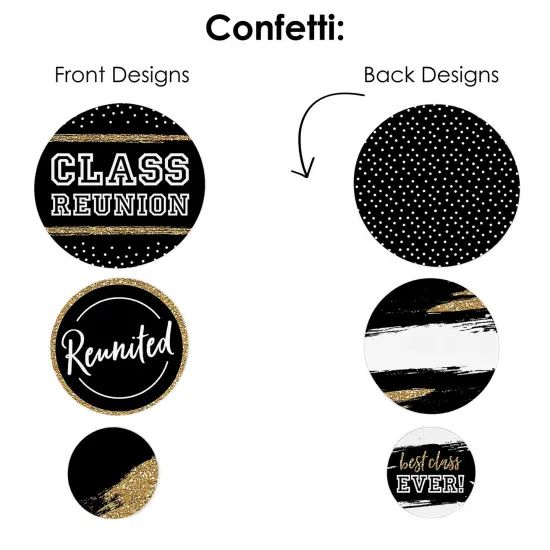 Big Dot of Happiness Reunited - School Class Reunion Party Decor and Confetti - Terrific Table Centerpiece Kit - Set of 30 {7}