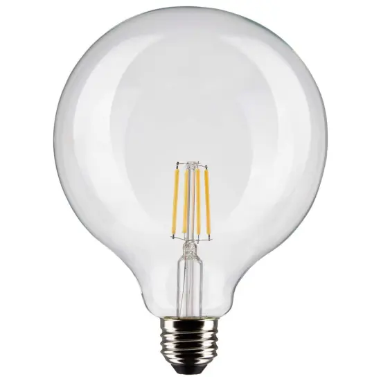 Satco 4w G40 Globe Filament LED 4000K Medium Base Dimmable - 40w equiv Cool White {1}