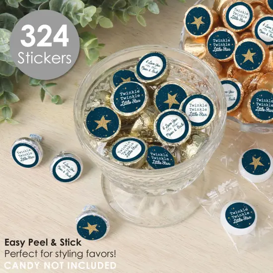 Big Dot of Happiness Twinkle Twinkle Little Star - Baby Shower or Birthday Party Small Round Candy Stickers - Party Favor Labels - 324 Count {3}