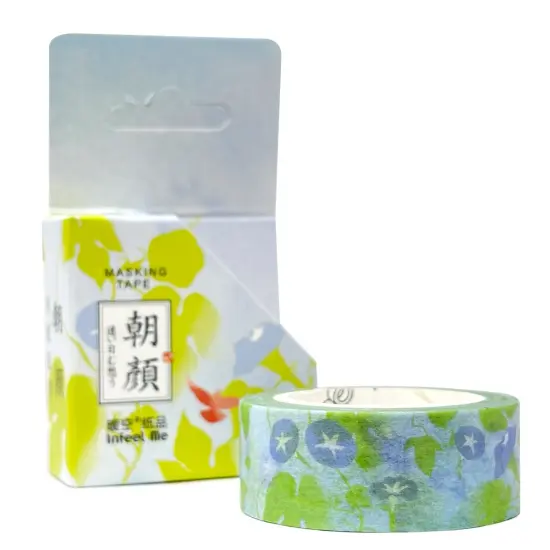 Wrapables Flowers and Greens Washi Masking Tape, 15mm x 7m Sweet Pea {5}