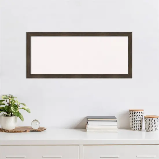 Woodgrain Stripe Wood Framed Corkboard, White Cork Chocolate {4}