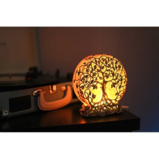 Glowing Orange Tree of Life Plug-In Night Accent Light 6.25 inch {5}