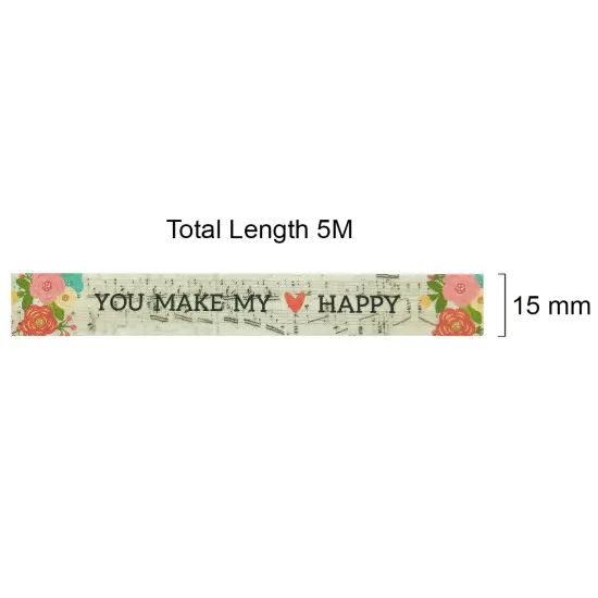 Wrapables Washi Masking Tape Heart Happy {3}