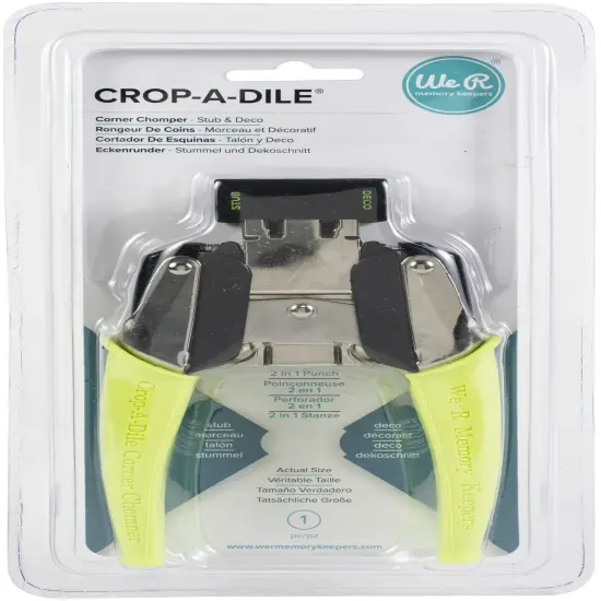 We R Crop-A-Dile Retro Corner Chomper Tool-Stub & Deco {1}