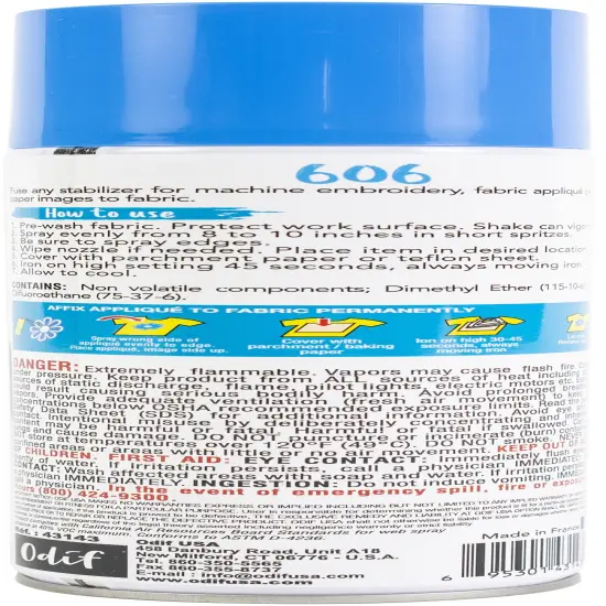 Odif USA 606 Spray & Fix Fusible Adhesive-6.5oz {2}