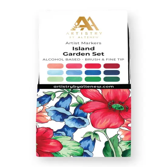 Island Garden Artist Alcohol Markers Set H {1}