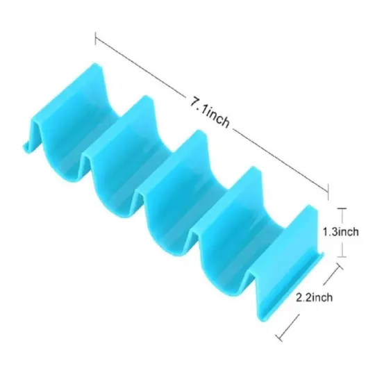 Kitcheniva Wave-Shaped Hard Rack Taco Holder Stand 4 Pcs {2}
