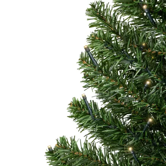 Northlight Pre-Lit B/O Canadian Pine Artificial Christmas Tree - 3' - Candlelight Lights Green {4}