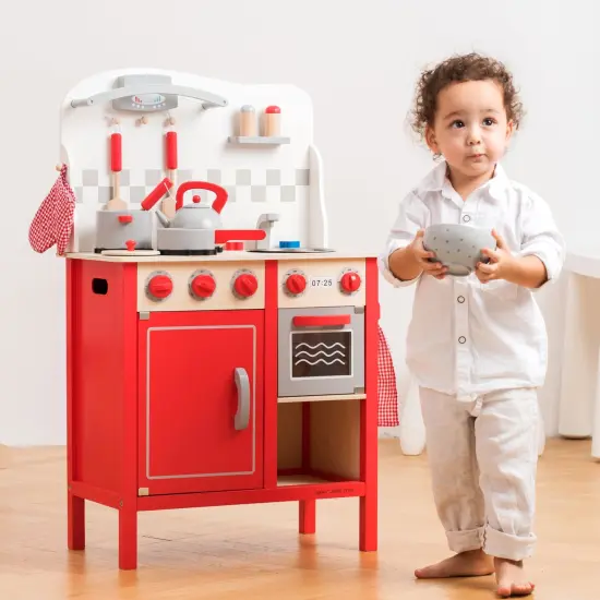 New Classic Toys Kitchenette Bon Appetit DeLuxe, Red {4}