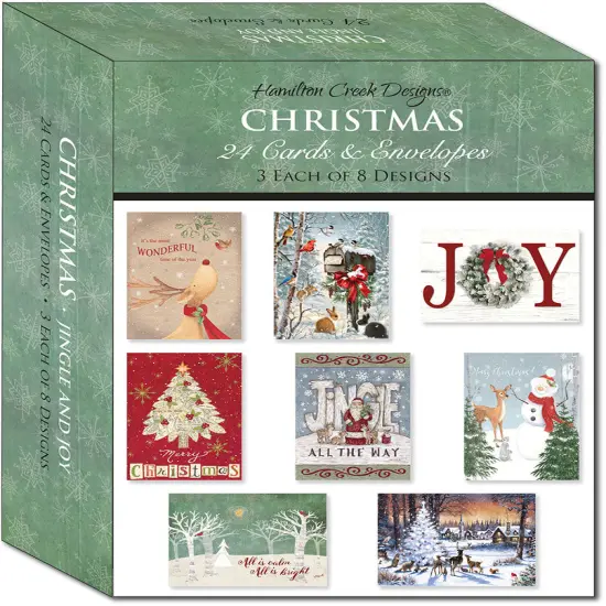 Jingle and Joy - Large Boxed Christmas Card Assortment {1}
