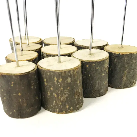 Wrapables Wooden Photo and Placecard Clip Holders for Wedding Table Decor (Set of 10) {2}