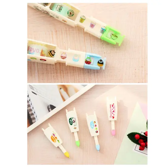 Wrapables Novelty Sticker Machine Pens, Decorative DIY Stationery Supplies for Home Office School Cafe & Hearts {3}