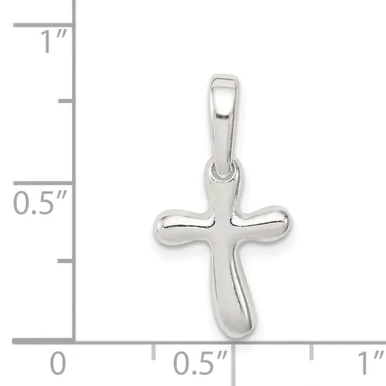 Sterling Silver Cross Charm Jewerly 23mm x 12mm {4}