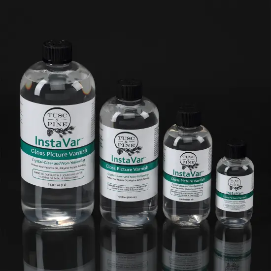 Tusc & Pine InstaVar & StudioSolv Bundle - Archival Quality Varnish & Odor-Free Solvent for Oils, Alkyds, Acrylics, & More! {4}