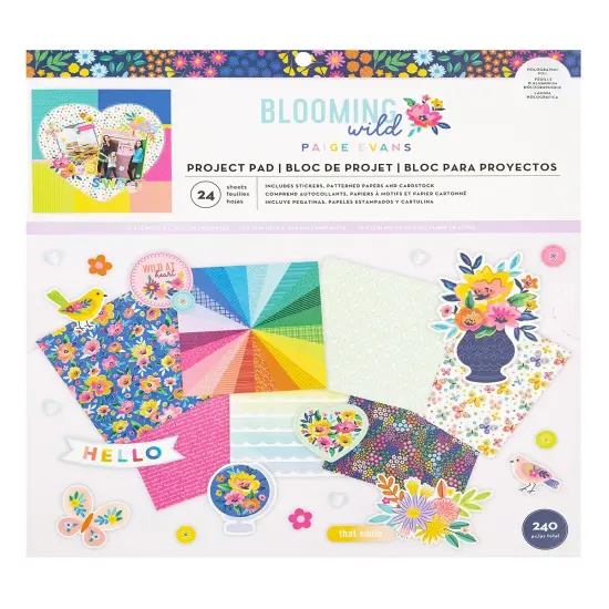 Paige Evans Blooming Wild Project Pad 12"X12"-240 Pieces {1}