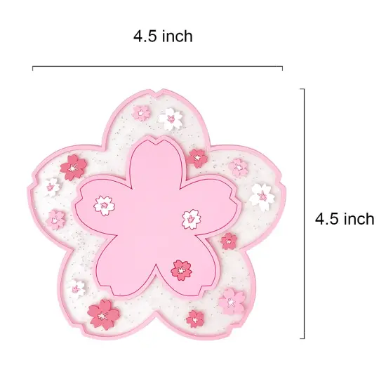Wrapables Cherry Blossom Coasters for Cups and Drinks (Set of 2) {4}