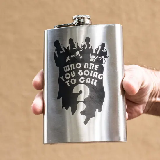 8oz Who Are You Going To Call Stainless Steel Flask {3}