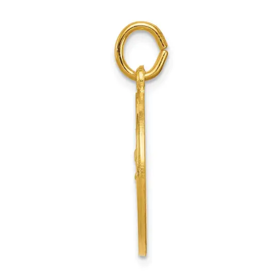 24k Gold-plated Sterling Silver Saint Christopher Medal QC5636  {4}