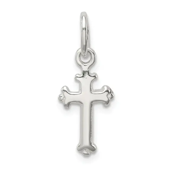 Sterling Silver Cross Charm Jewerly 16mm x 8mm {1}