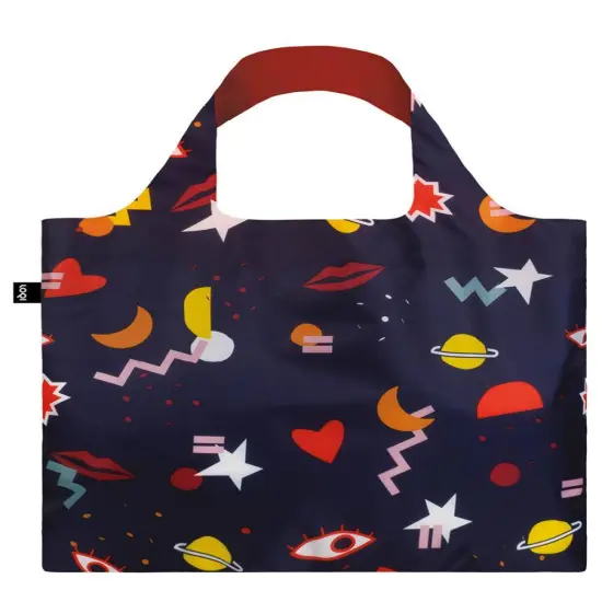 LOQI Artist Celeste Wallaert Reusable Grocery Bag, One Size, Night Night {2}
