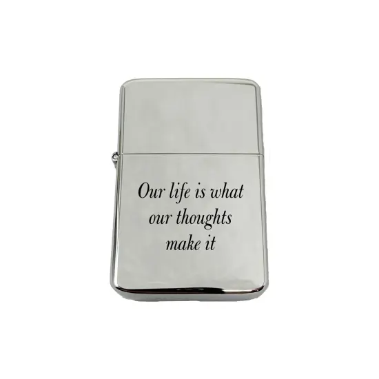 Lighter - Our life is what our thoughts make it Marcus Aurelius CHROME {1}