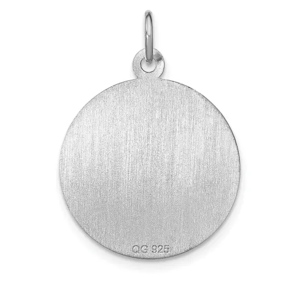 Sterling Silver Graduation Day Disc Charm FindingKing Jewerly 27mm x 20mm {4}